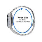 Bandini Stainless Steel Metal Watch Band for Apple Watch - Butterfly Clasp