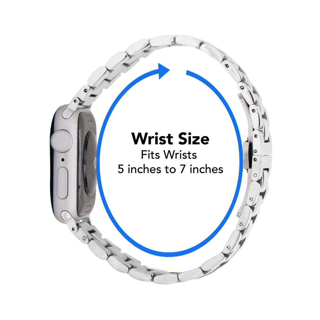 Bandini Stainless Steel Watch Band for Apple Watch, Butterfly Clasp