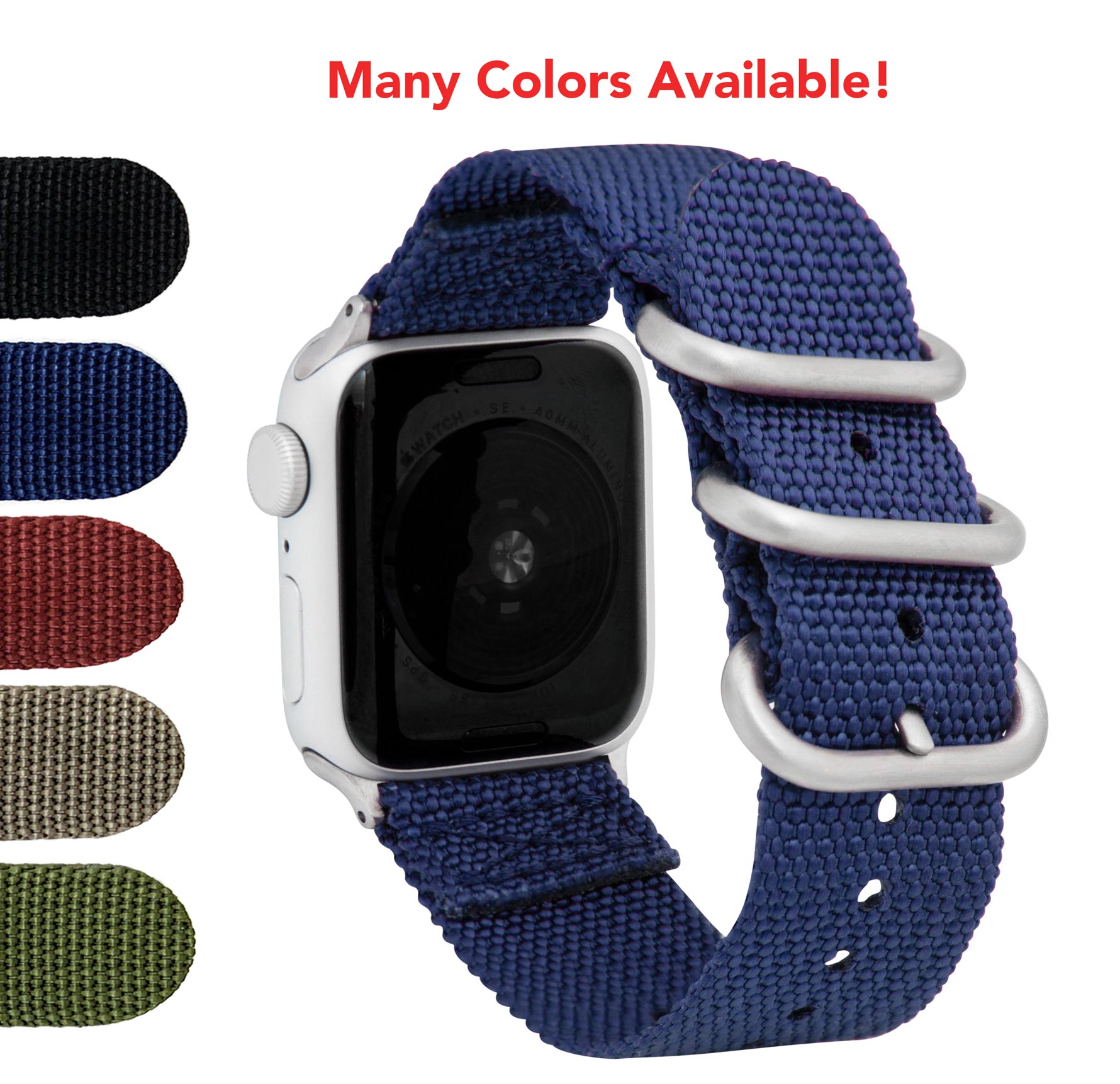 Bandini Nylon Military Watch Band for Apple Watch