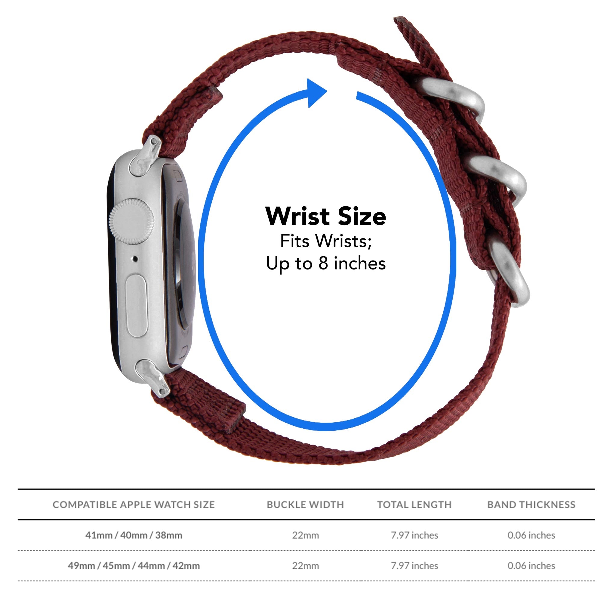 Bandini Nylon Military Watch Band for Apple Watch