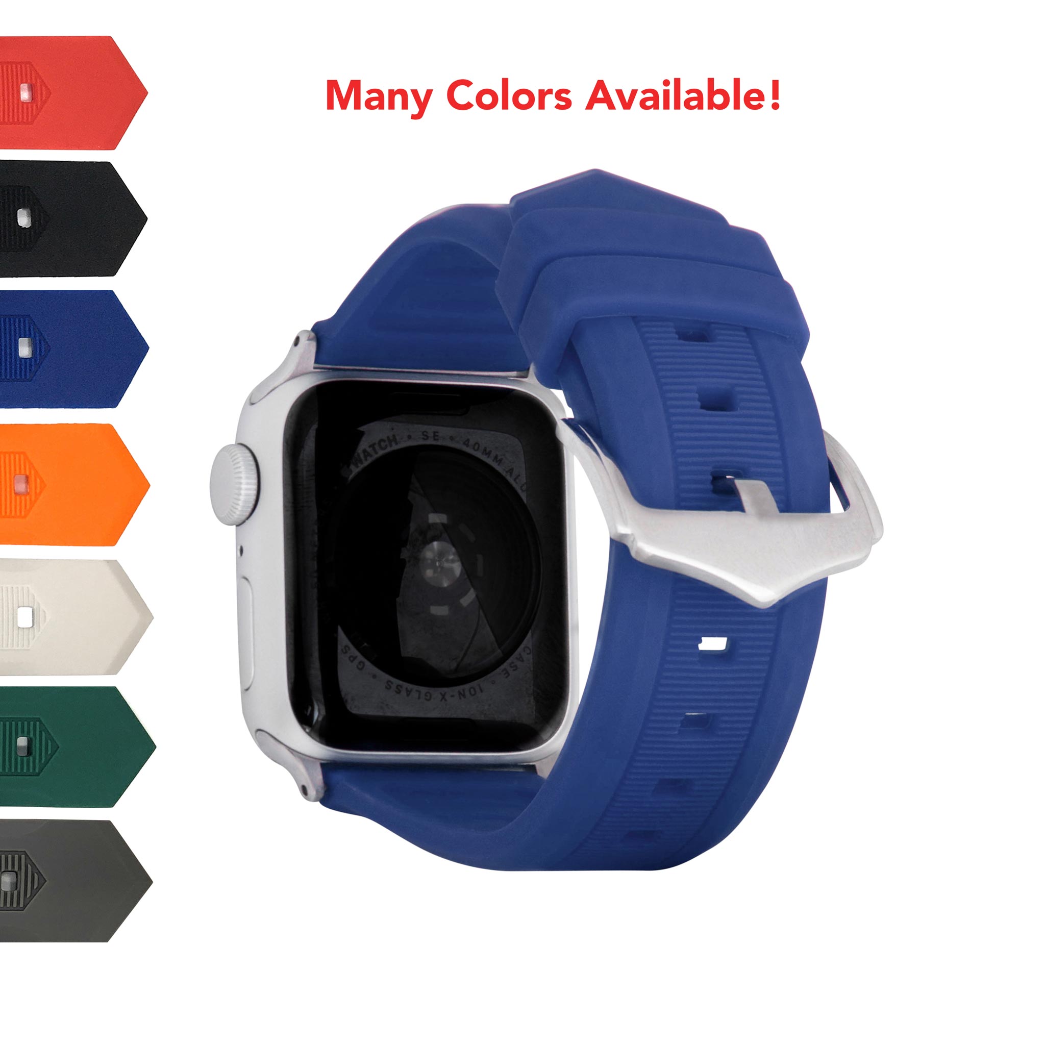 Bandini Ribbed Silicone Watch Band for Apple Watch