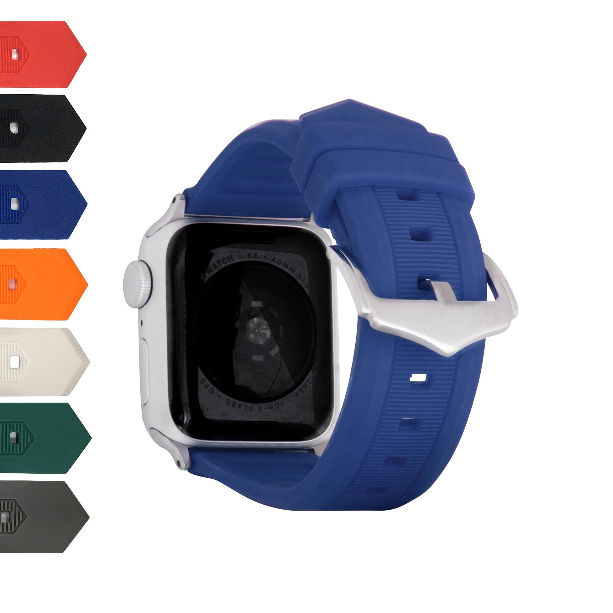 Bandini Ribbed Silicone Watch Band for Apple Watch