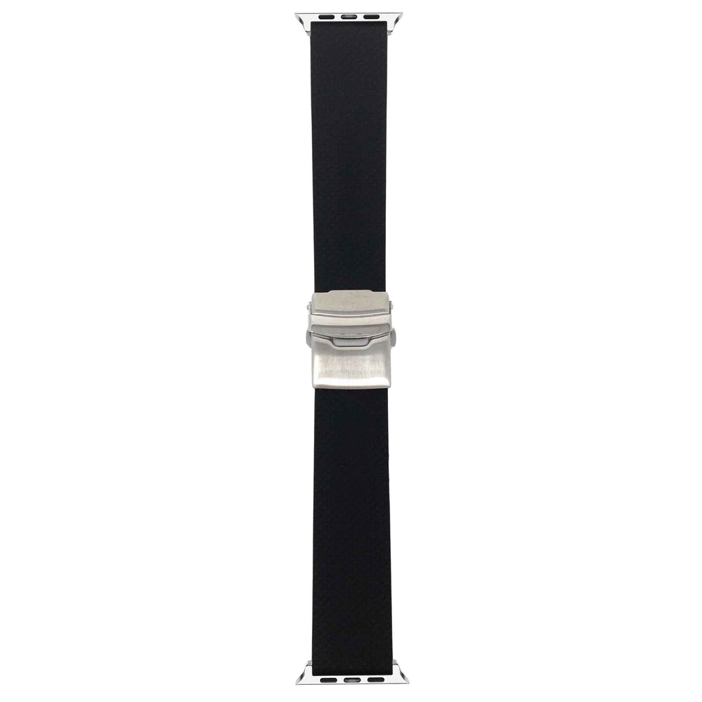 Bandini Rubber Watch Band for Apple Watch Ð Deployment Clasp - Key Pattern