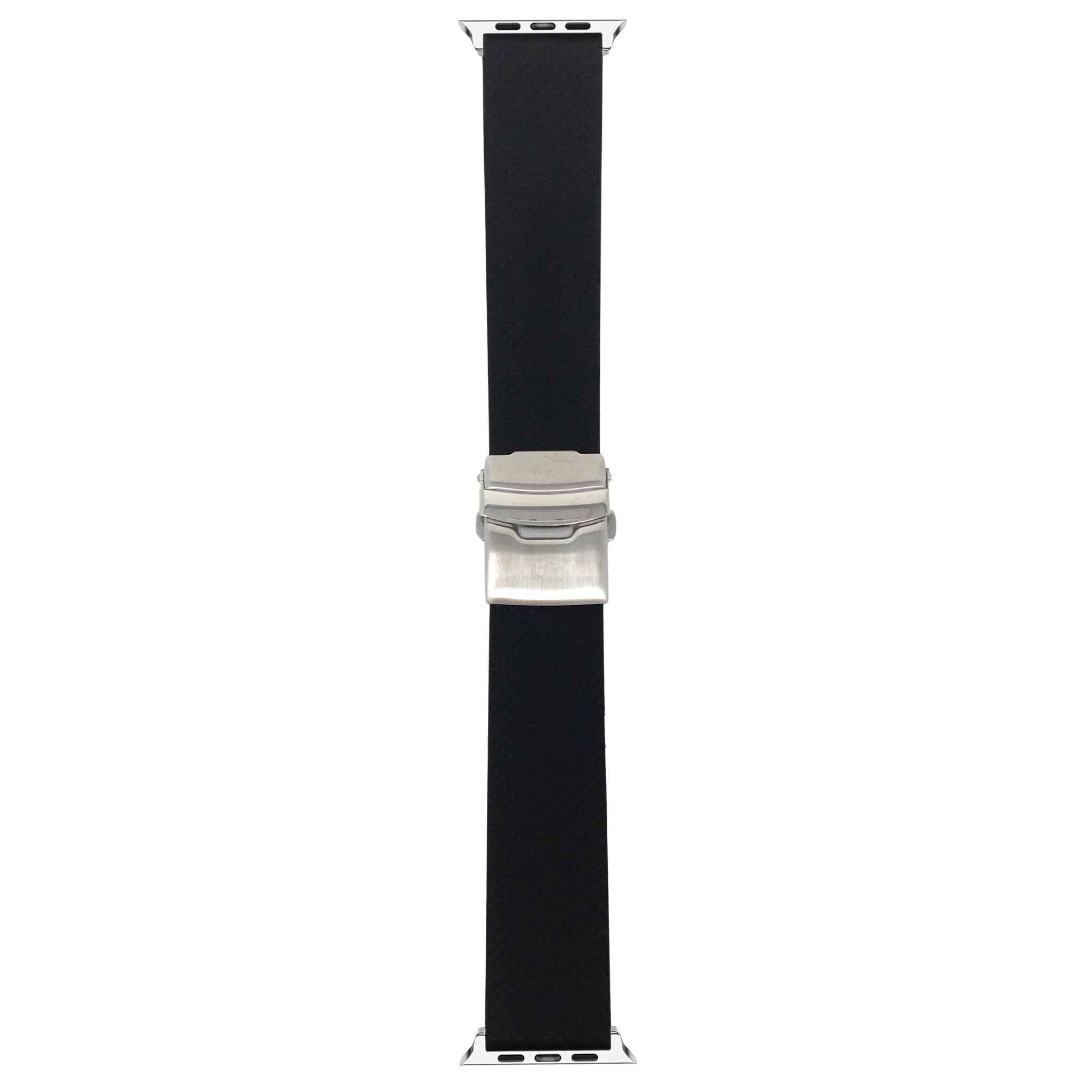 Bandini Rubber Watch Band for Apple Watch Ð Deployment Clasp - Key Pattern