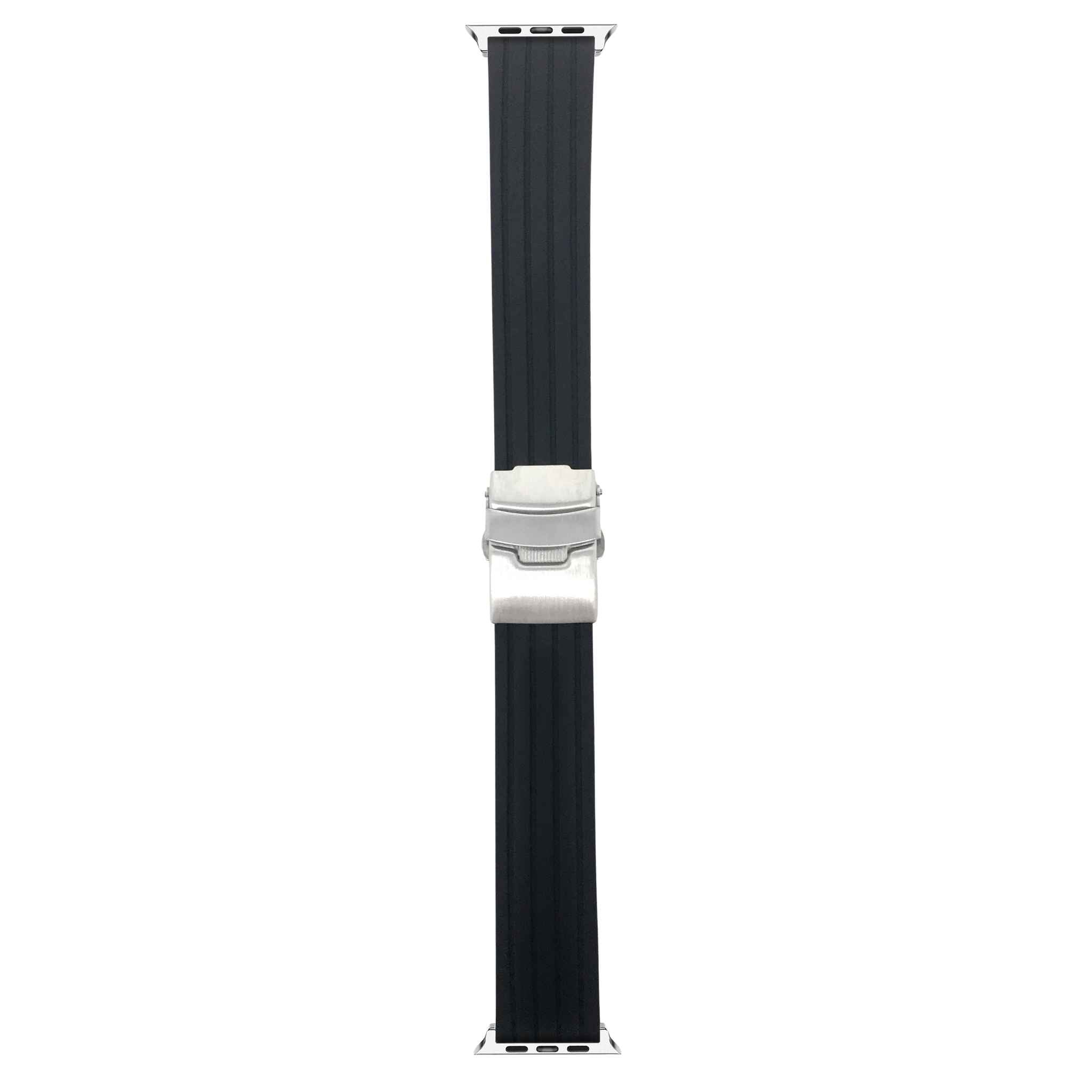 Bandini Rubber Watch Band for Apple Watch Ð Deployment Clasp