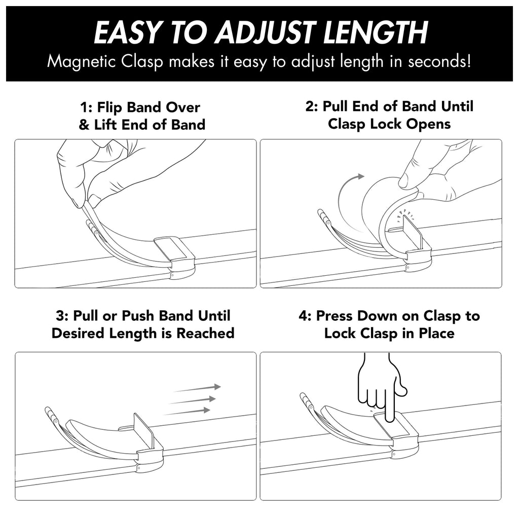 Bandini Silicone Watch Band for Apple Watch with Magnetic Clasp - Ocean Ripple