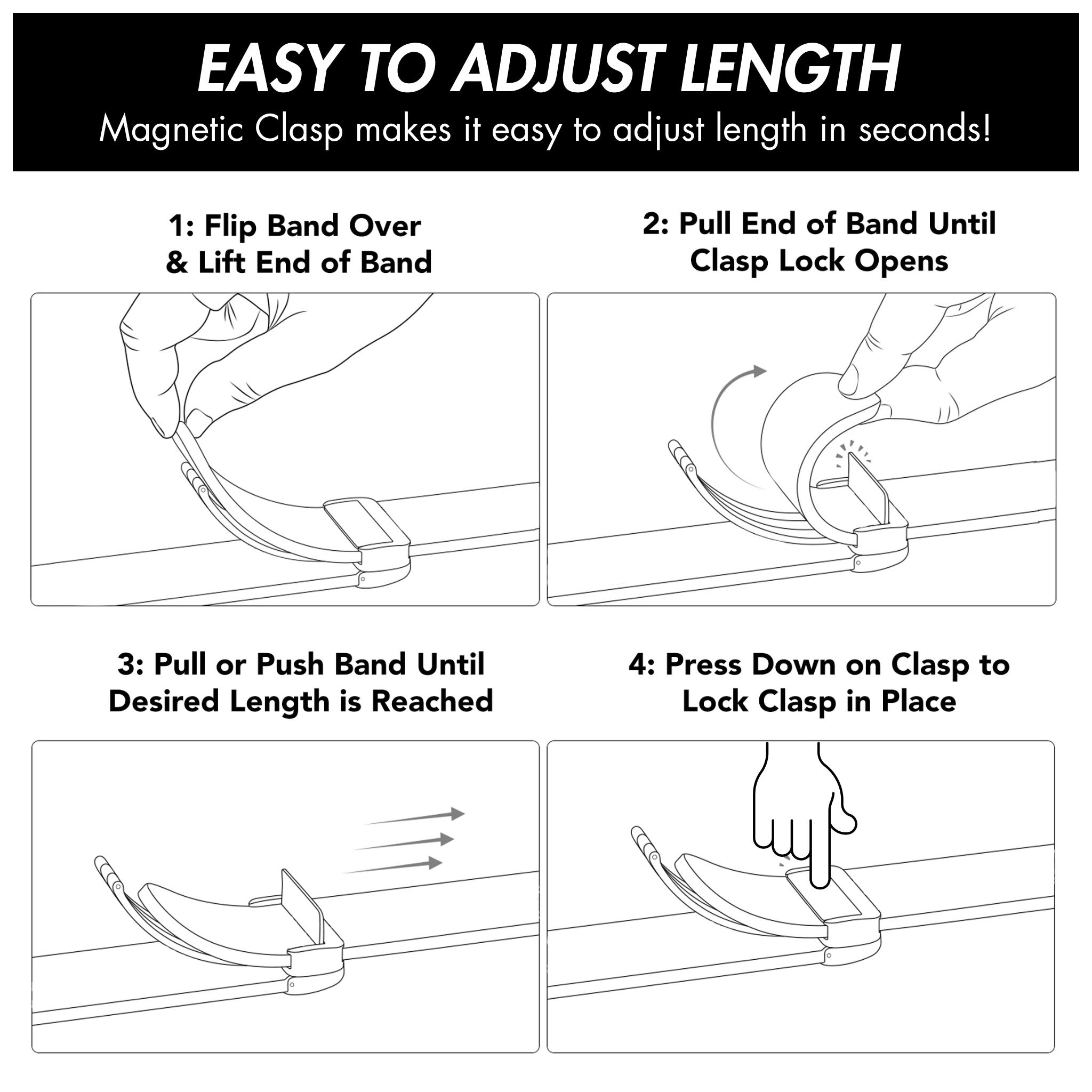 Bandini Silicone Watch Band for Apple Watch with Magnetic Clasp - Ocean Ripple