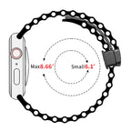 Bandini Silicone Watch Band for Apple Watch with Magnetic Clasp - Ocean Ripple