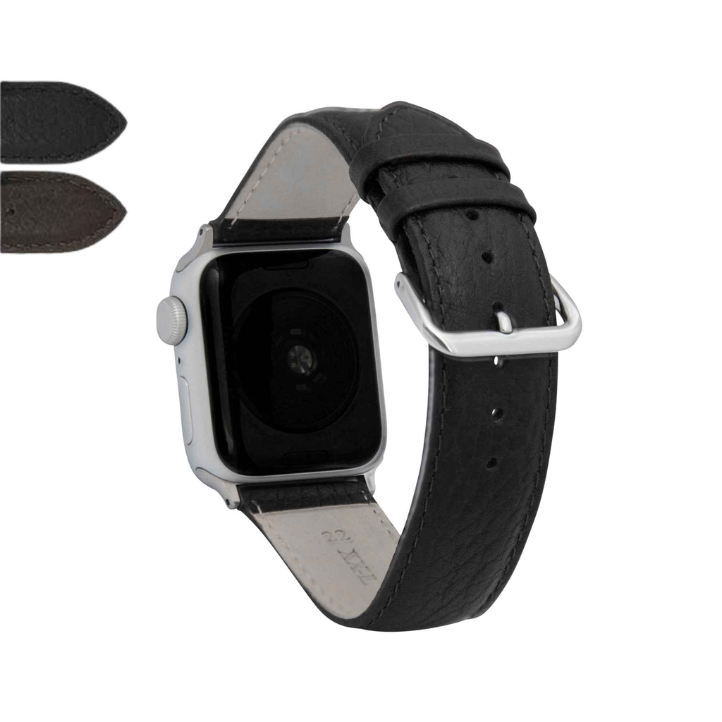 Bandini Double Extra Long XXL Classic Leather Watch Band for Apple Watch