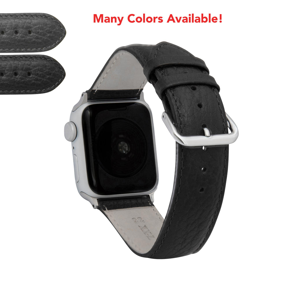 Bandini Double Extra Long XXL Classic Leather Watch Band for Apple Watch