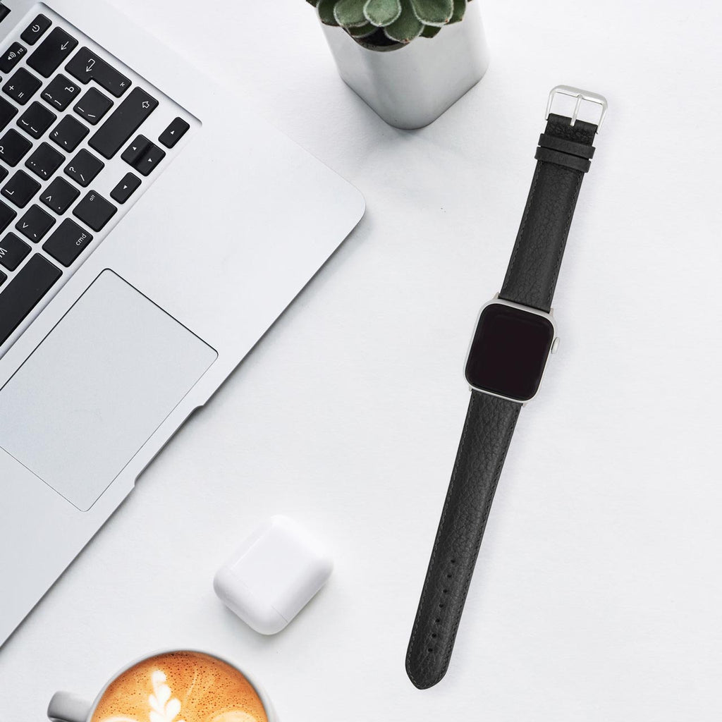 Bandini Double Extra Long XXL Classic Leather Watch Band for Apple Watch