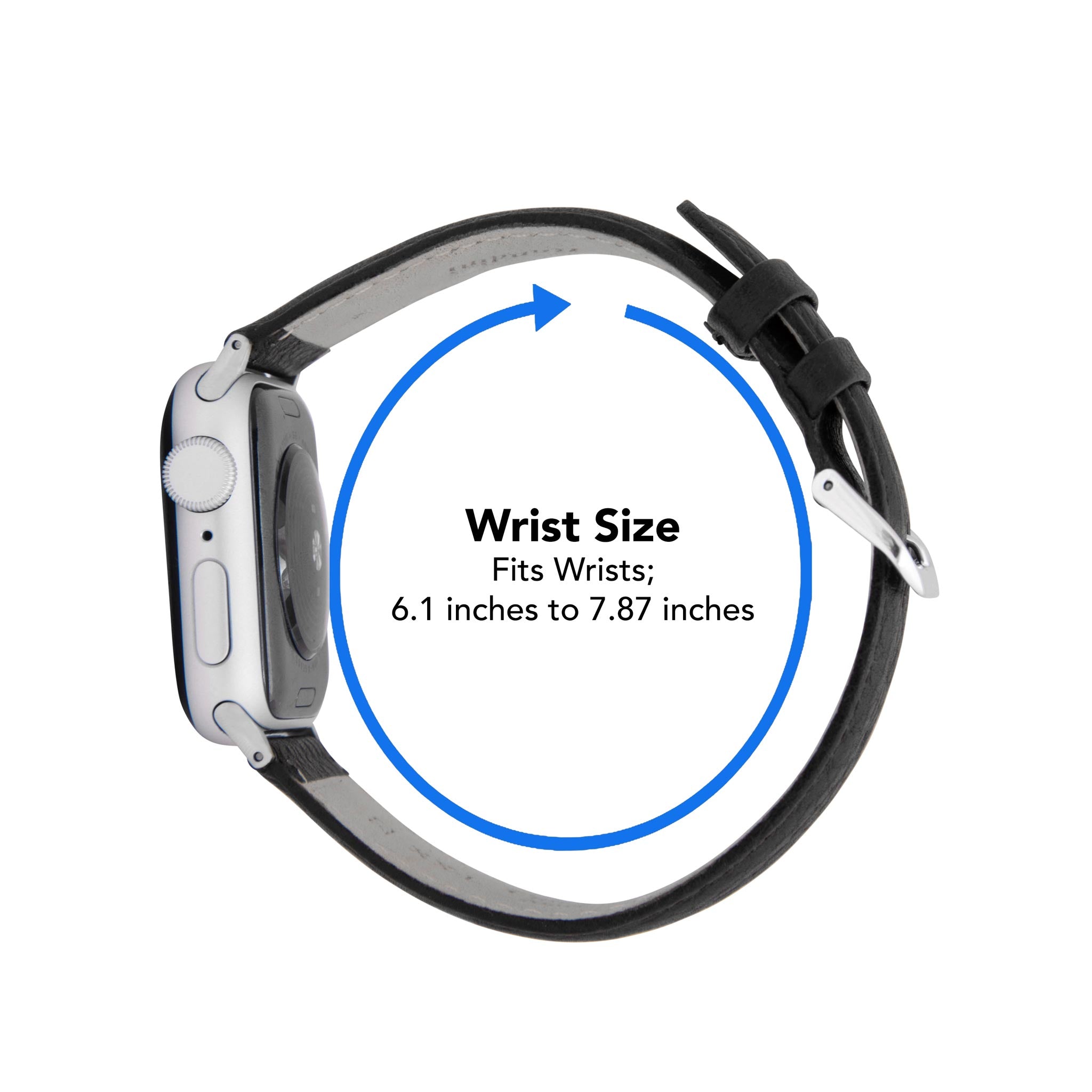 Bandini Double Extra Long XXL Classic Leather Watch Band for Apple Watch