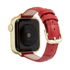 Bandini Slim Womens Leather Watch Band for Apple Watch - Premium Top Grain Alligator Embossed Strap