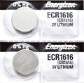2 x Energizer 1616 Batteries, 3V Lithium CR1616