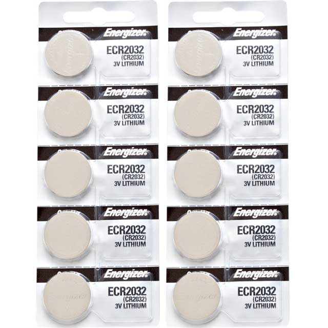 10 x Energizer 2032 Batteries, 3V Lithium CR2032