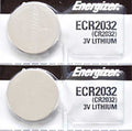 2 x Energizer 2032 Batteries, 3V Lithium CR2032