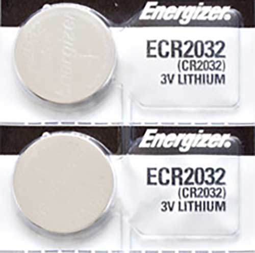 2 x Energizer 2032 Batteries, 3V Lithium CR2032