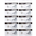 10 x Energizer 319 Watch Batteries, 1.55V, 0% MERCURY equivalent SR527SW, 527