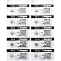 10 x Energizer 377 Watch Batteries, 1.55V, 0% MERCURY equivalent SR626SW