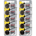 10 x Maxell 2016 Watch Batteries, 3V Lithium CR2016 Battery