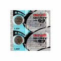 2 x Maxell 344 Watch Batteries, 0% MERCURY equivalent SR1136S Battery