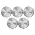 5 x Panasonic 1620 Batteries, 3V Lithium CR1620