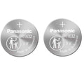 2 x Panasonic 1632 Batteries, 3V Lithium CR1632