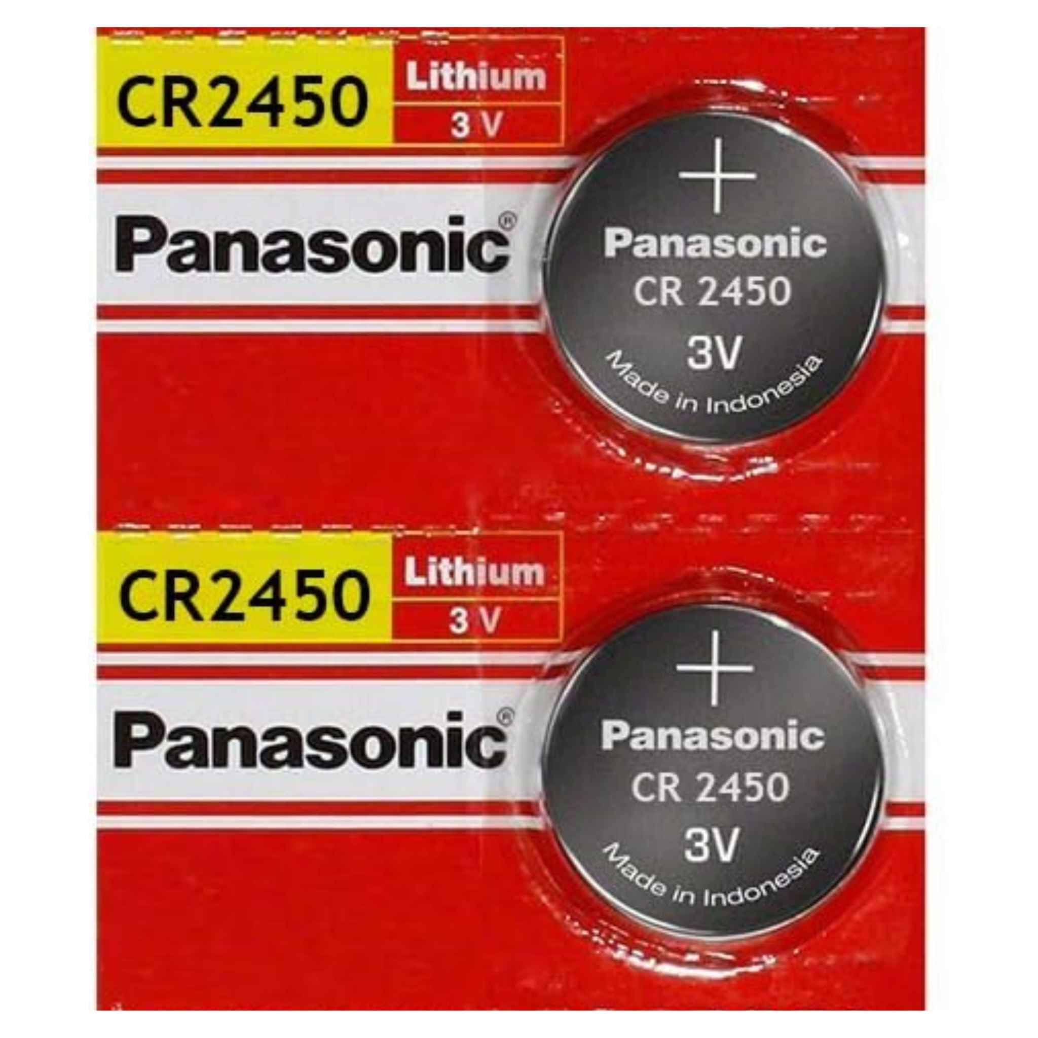 Panasonic CR2450 Batteries, 3V Lithium 2450 Battery