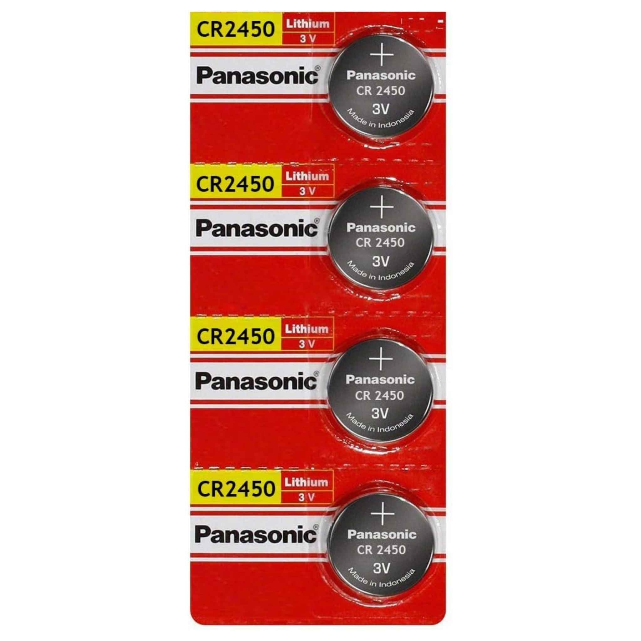 Panasonic CR2450 Batteries, 3V Lithium 2450 Battery