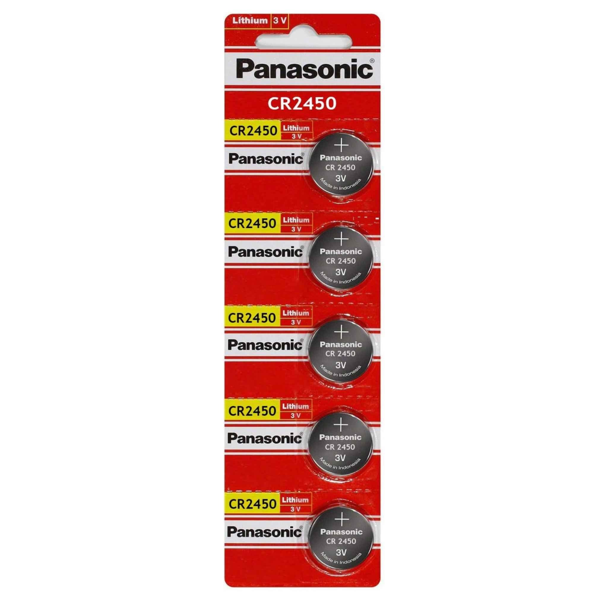 Panasonic CR2450 Batteries, 3V Lithium 2450 Battery
