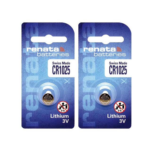 1 x Renata 1025 Watch Batteries, 3V Lithium CR1025