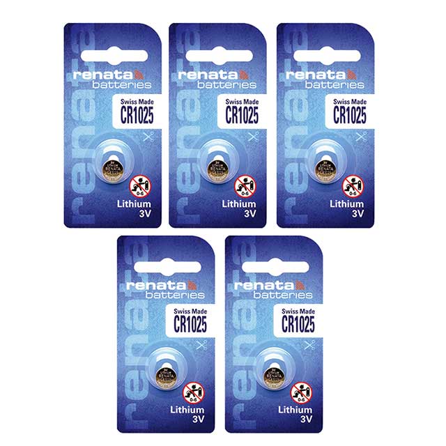 1 x Renata 1025 Watch Batteries, 3V Lithium CR1025