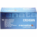 10 x Renata 2450 Batteries, 3V Lithium CR2450N, CR2450