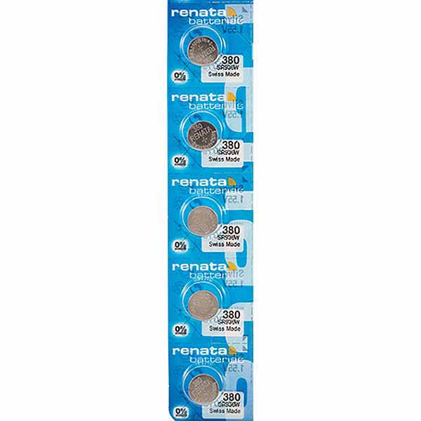 5 x Renata 380 Watch Batteries, 0% MERCURY equivalent SR936W