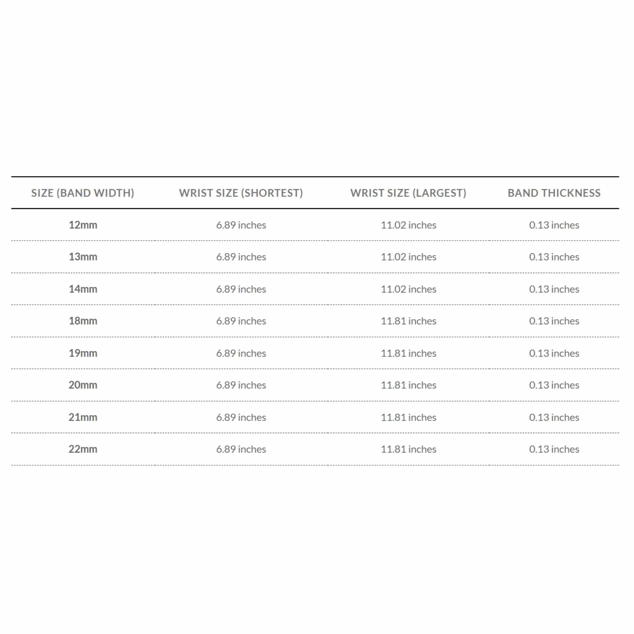 Bandini Stainless Steel Stretch Expansion Watch Band – 12mm to 20mm