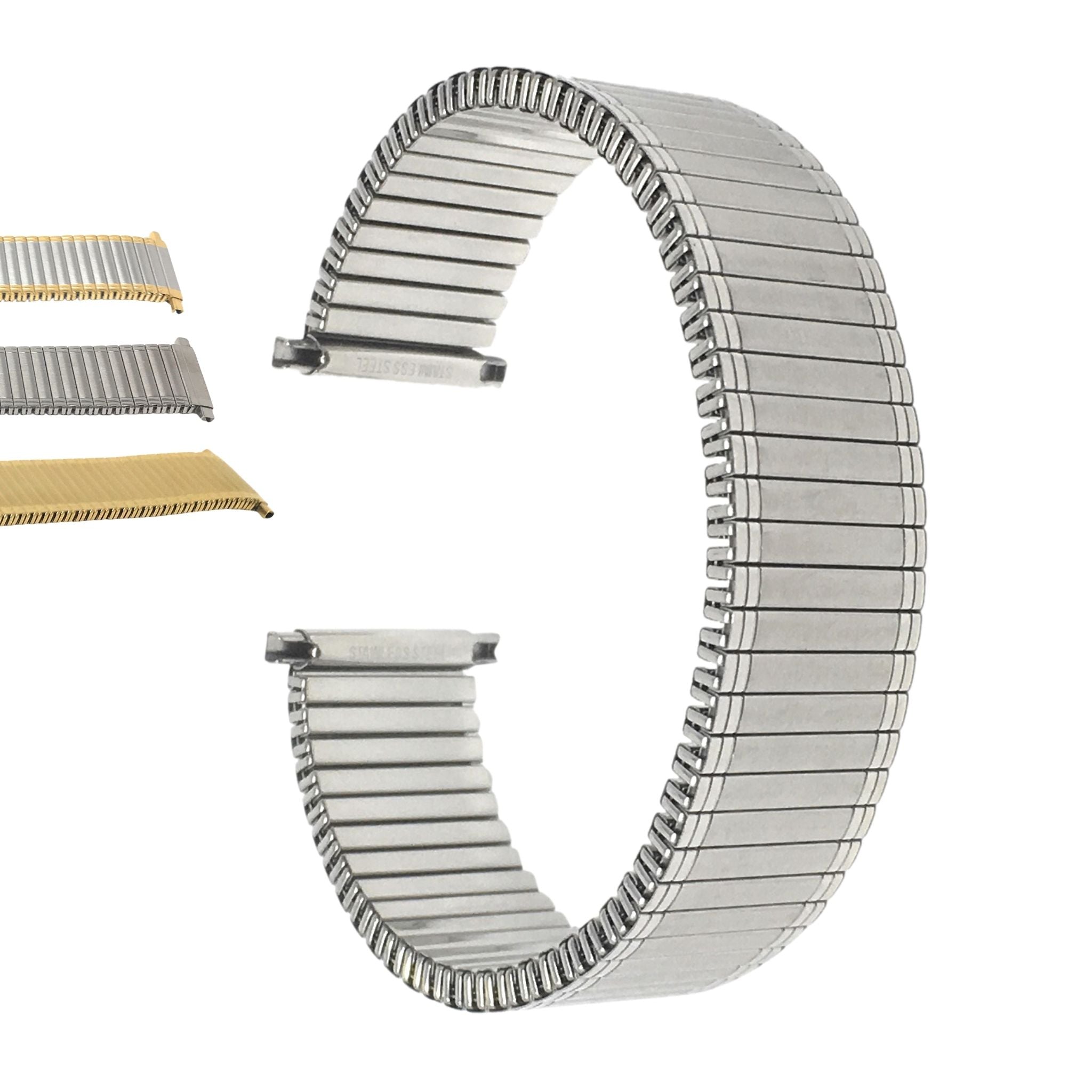 Bandini Stainless Steel Stretch Expansion Watch Band – 12mm to 20mm