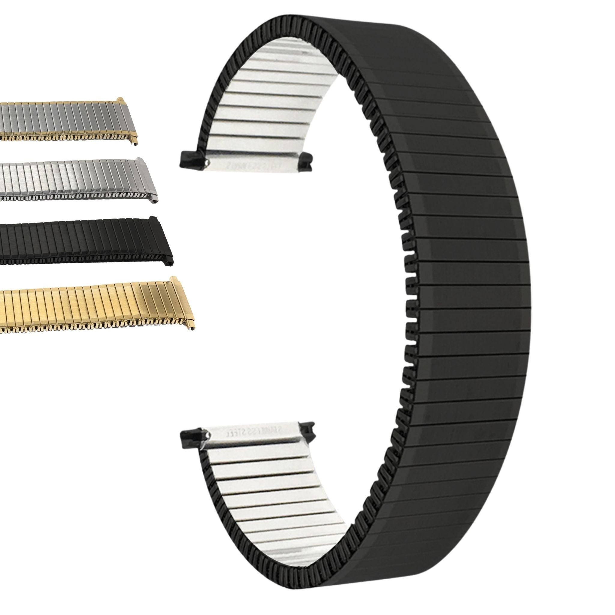 Bandini Stainless Steel Expansion Stretch Watch Band for Women and Men