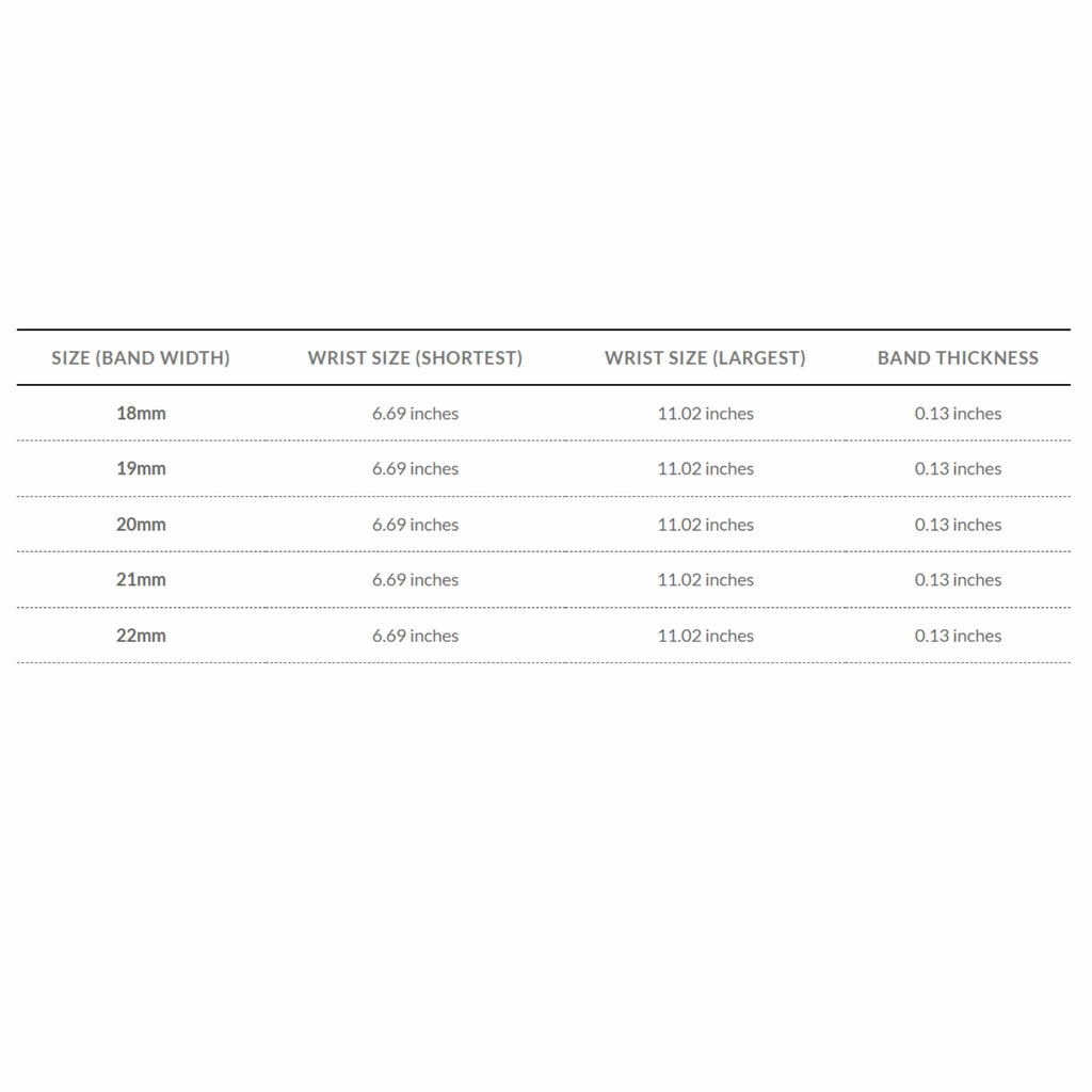 Bandini Stainless Steel Expansion Watch Band – 18mm 19mm 20mm