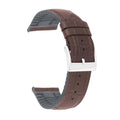 Bandini Hybrid Leather Alligator Pattern Watch Band, Rubber Lining – 20mm 22mm
