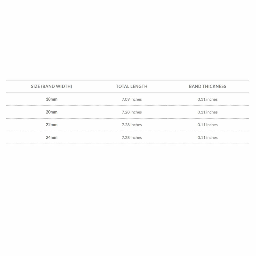 Bandini Thick Stainless Steel Milanese Mesh Watch Band – 18mm to 24mm