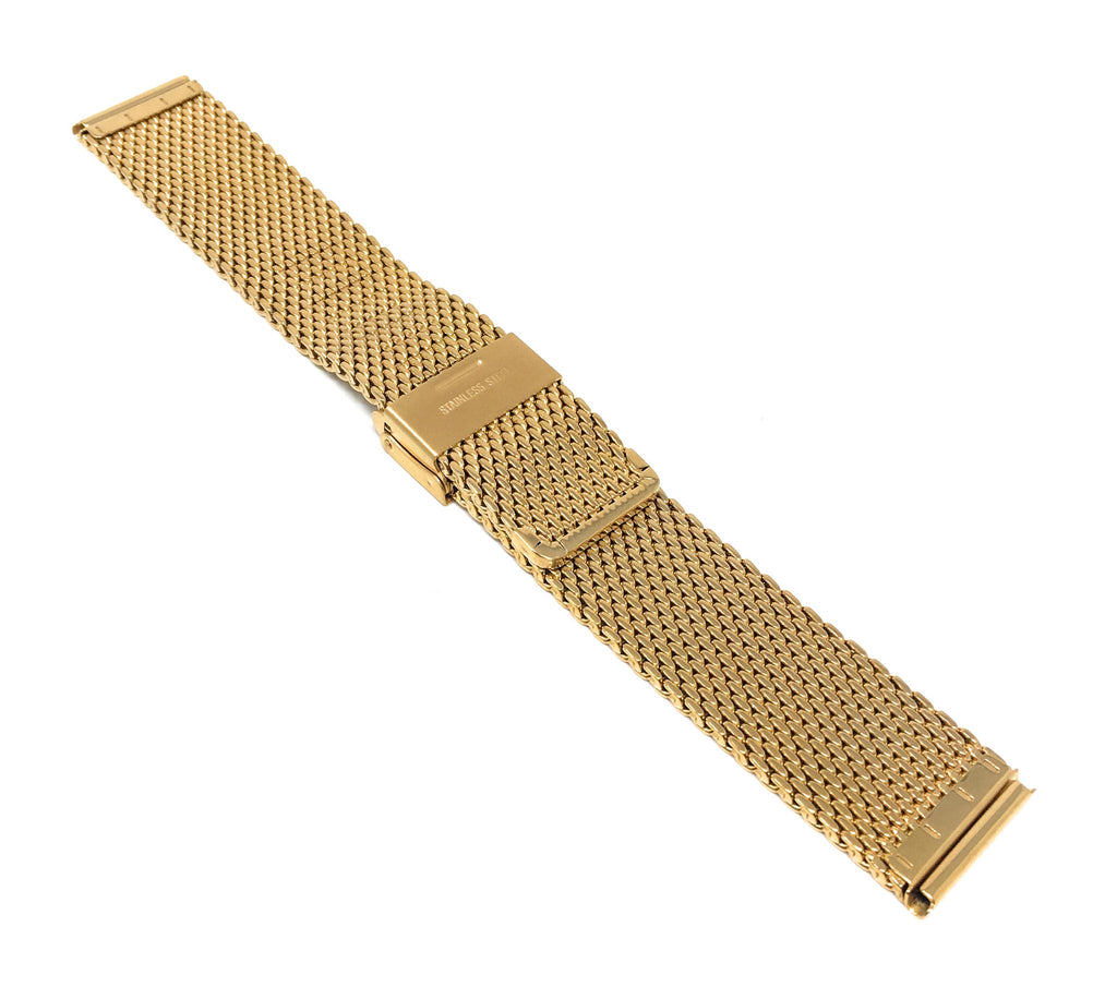 Bandini Thick Stainless Steel Milanese Mesh Watch Band – 18mm to 24mm