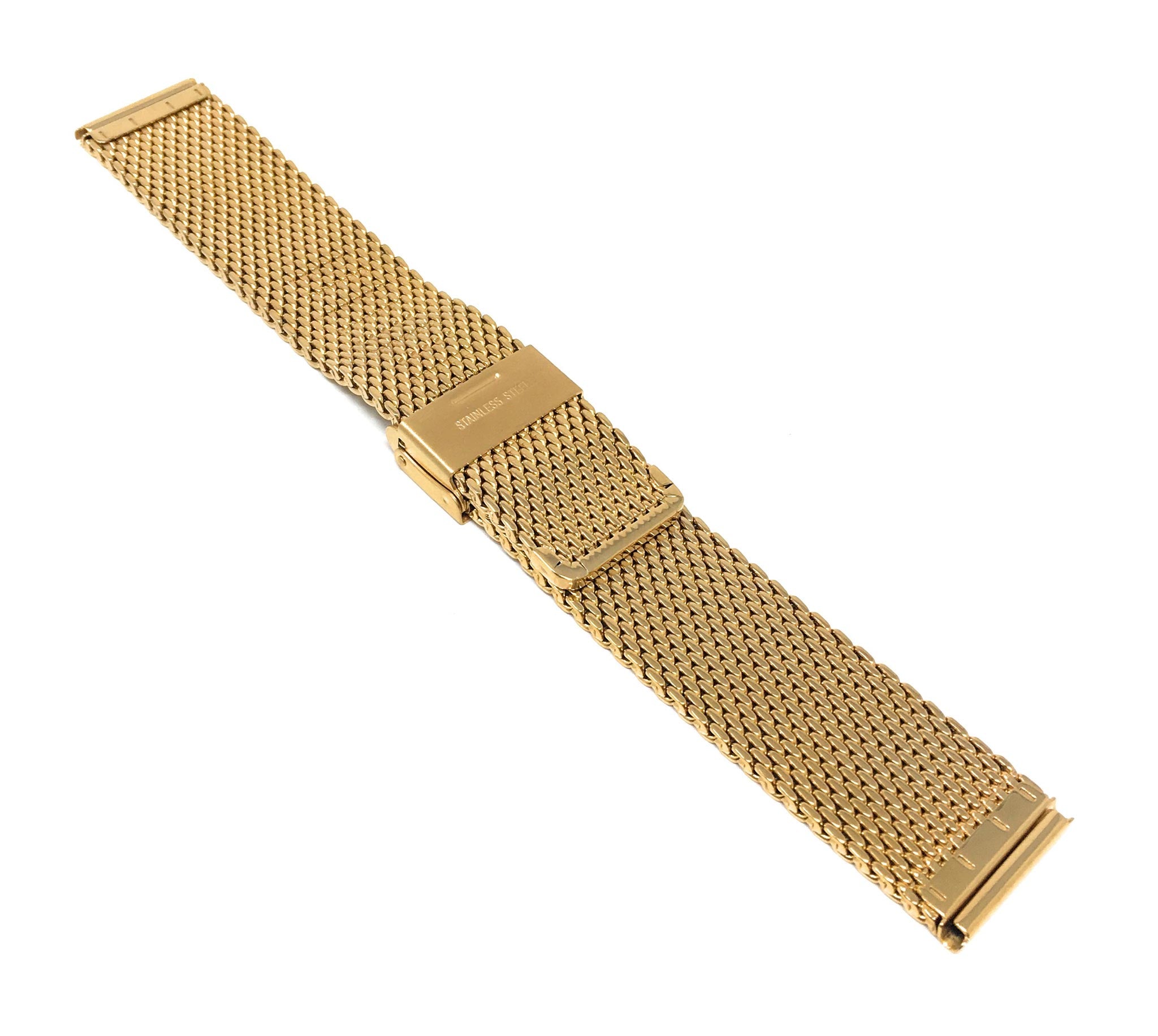Bandini Thick Stainless Steel Milanese Mesh Watch Band – 18mm to 24mm