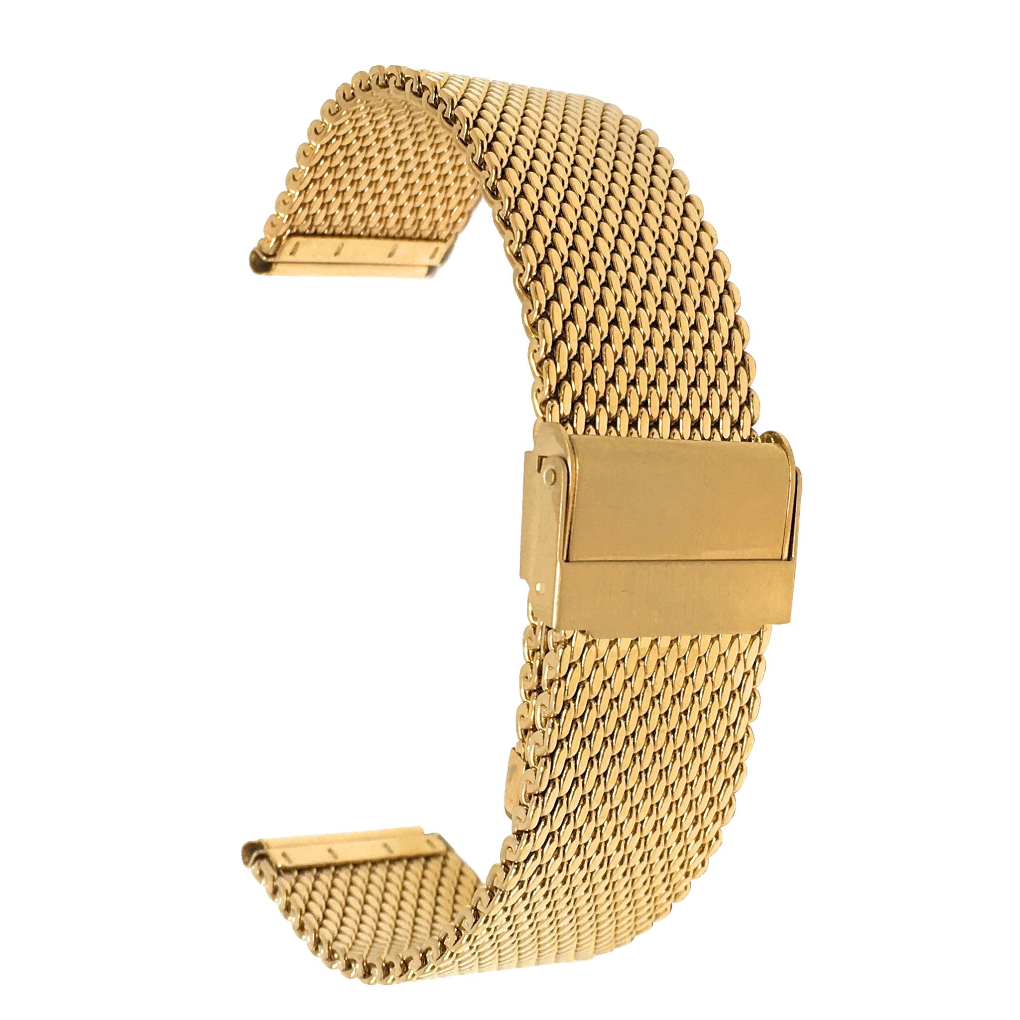 Bandini Thick Stainless Steel Milanese Mesh Watch Band – 18mm to 24mm