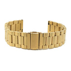 Bandini Mens Metal Watch Band, Silver, Gold, Black - 18mm, 20mm, 22mm, 23mm