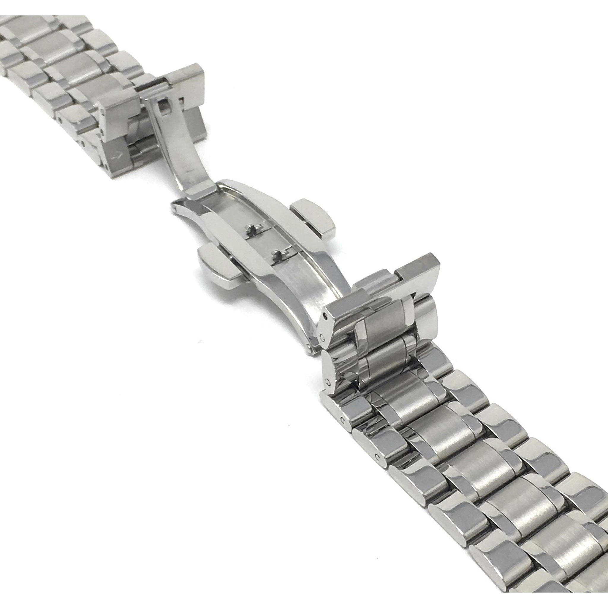 Bandini Stainless Steel Watch Band for Men, Metal Watch Bracelet, Removable Links