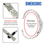 Bandini Mens Metal Stainless Steel Watch Band - 18mm, 20mm, 22mm