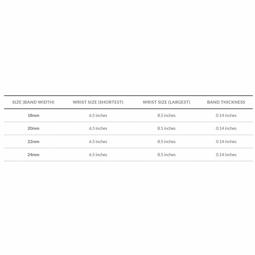 Bandini Mens Jubilee Style Metal Stainless Steel Watch Band - 18mm, 20mm, 22mm, 24mm