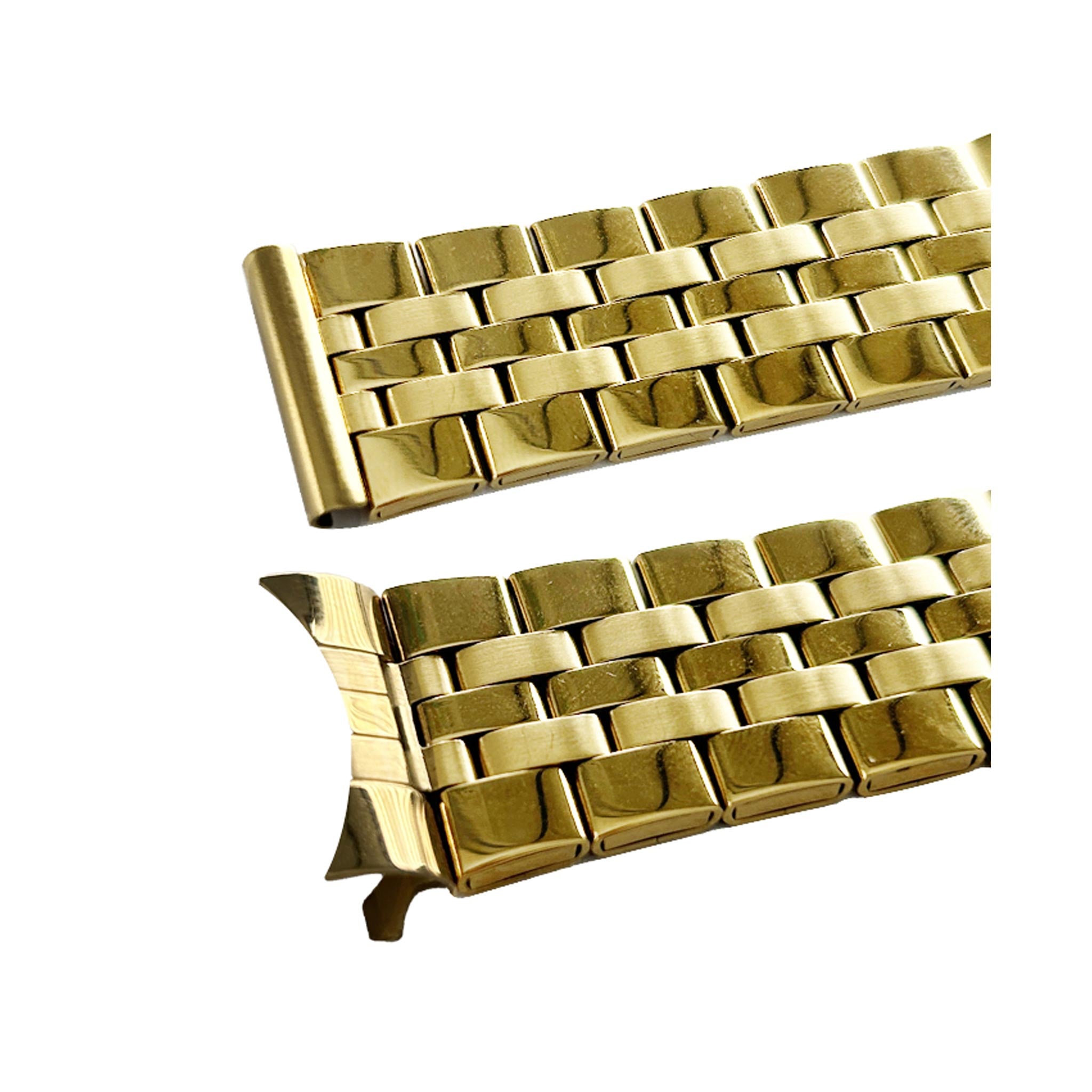 Bandini Mens 3 Link Metal Stainless Steel Watch Band - 18mm, 20mm, 22mm, 24mm