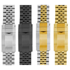 Bandini Mens 20mm Jubilee Style Metal Stainless Steel Watch Band for Rolex