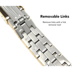 Bandini Stainless Steel Watch Band for Men, Metal Watch Bracelet, Removable Links